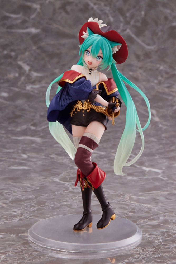 PREORDINE+ 04/2026 Hatsune Miku PVC Statue Hatsune Miku Wonderland Puss in Boots 18 cm