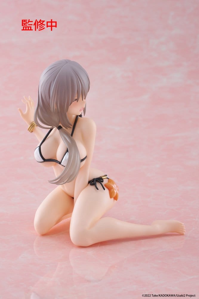 SU ORDINAZIONE Uzaki-chan Wants to Hang Out! PVC Statue Desktop Cute Figure Tsuki Uzaki (Swimwear Ver.) 13 cm