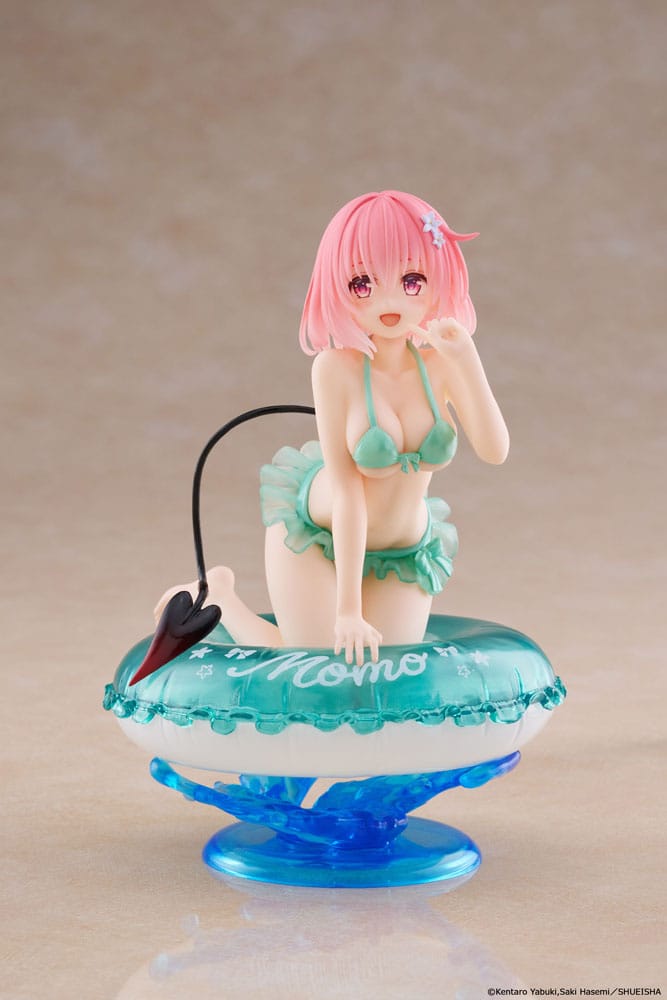 PREORDINE+ 06/2026 To Love-Ru Darkness PVC Statue Aqua Float Girls Darkness Momo 10 cm