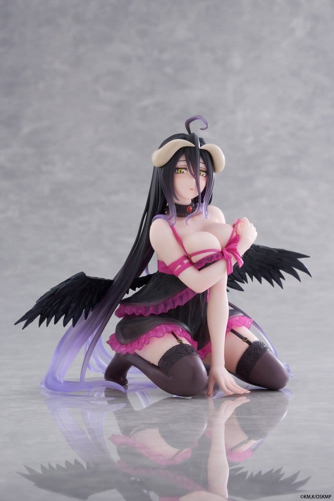 SU ORDINAZIONE Overlord Desktop Cute PVC Figure Albedo (Negligee ver.) 13 cm