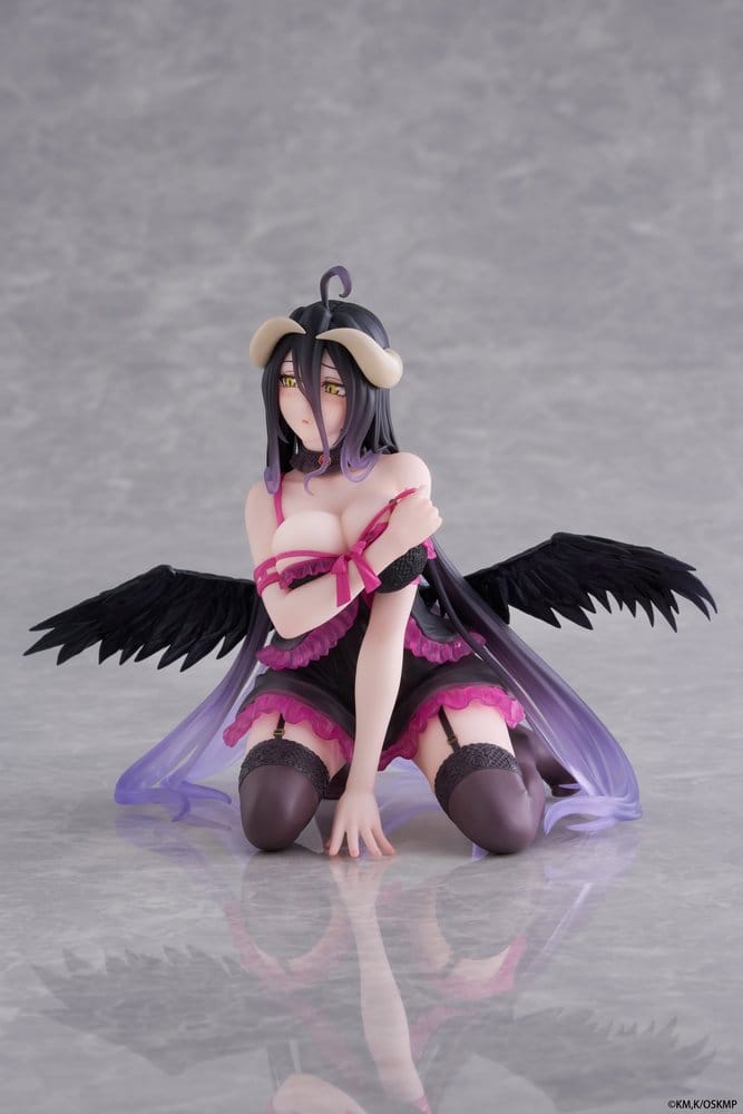 SU ORDINAZIONE Overlord Desktop Cute PVC Figure Albedo (Negligee ver.) 13 cm