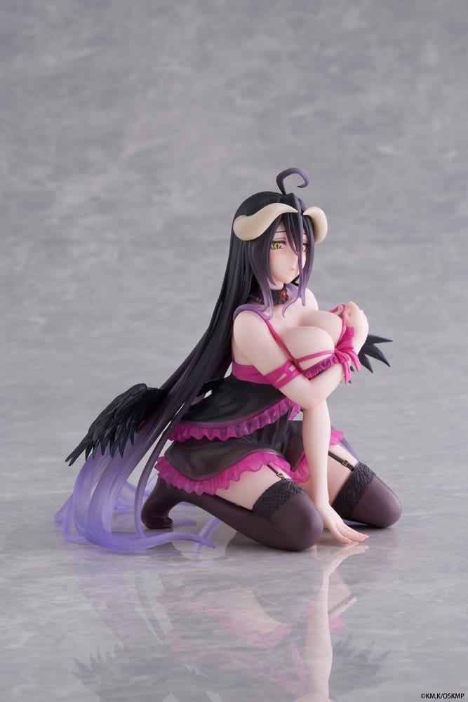 SU ORDINAZIONE Overlord Desktop Cute PVC Figure Albedo (Negligee ver.) 13 cm