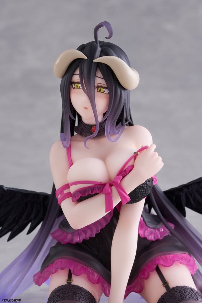SU ORDINAZIONE Overlord Desktop Cute PVC Figure Albedo (Negligee ver.) 13 cm