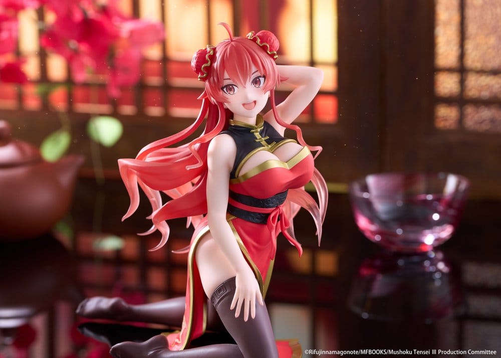 PREORDINE+ 03/2027 Mushoku Tensei: Jobless Reincarnation Desktop Cute PVC Figure Eris Greyrat (Chinese Dress Ver.) 13 cm