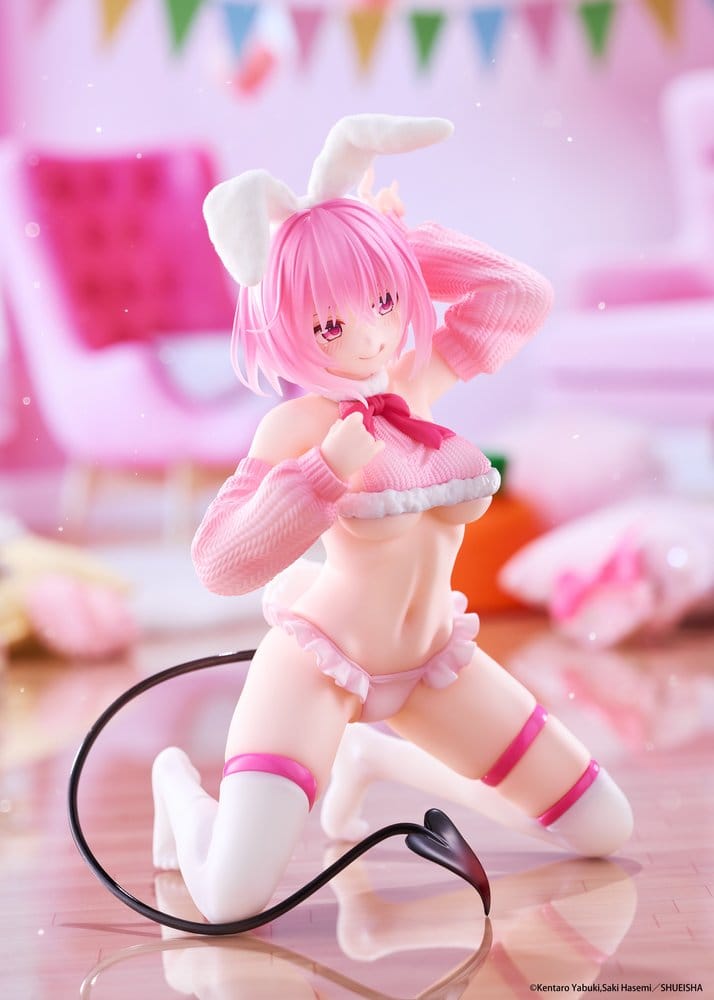PREORDINE+ 03/2027 To Love-Ru Darkness MOFLOCK PVC Figure Momo (Fluffy Bunny Ver.) 13 cm