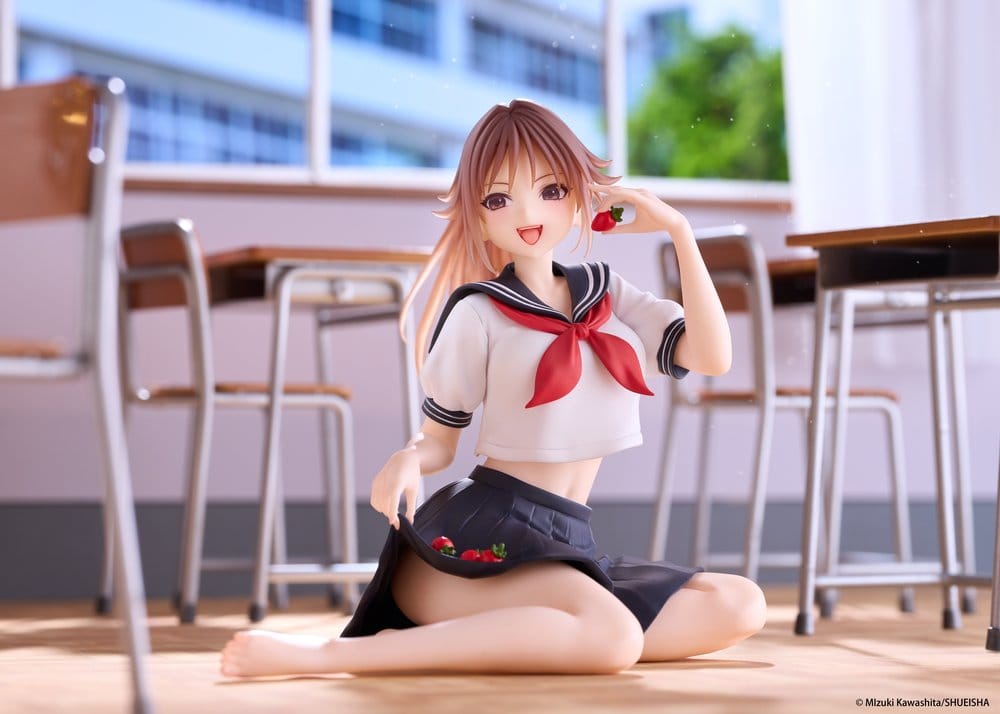 PREORDINE+ 03/2027 Strawberry 100% Desktop Cute PVC Figure Satsuki Kitaoji (School uniform Ver.) 18 cm