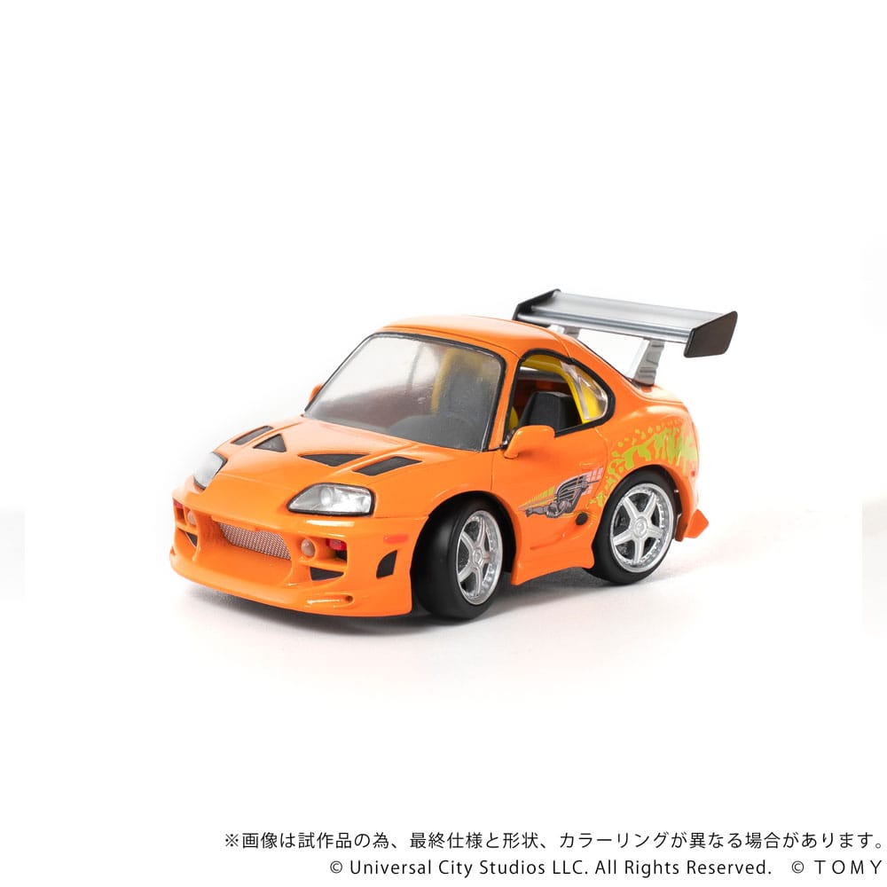 SU ORDINAZIONE Fast & Furious Q-Village Vehicle with mini-figure Toyota Supra JZA80 9 cm
