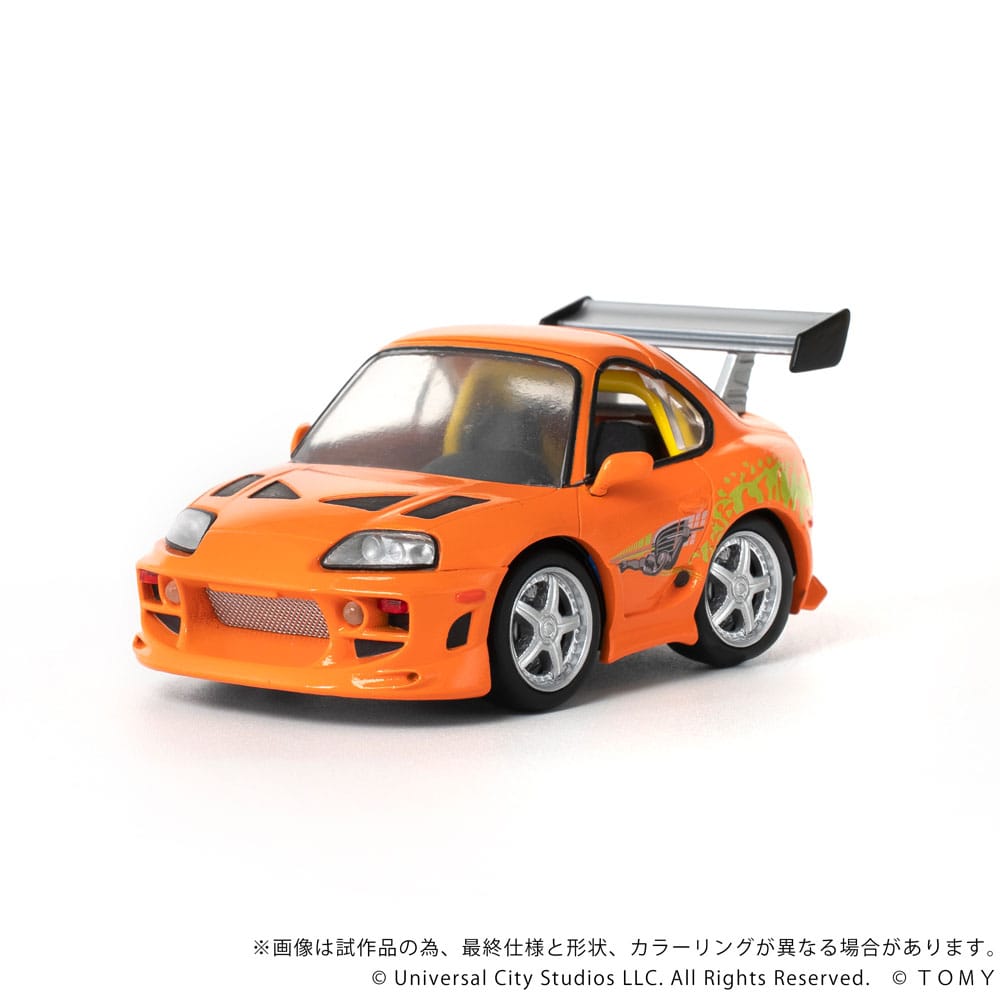 SU ORDINAZIONE Fast & Furious Q-Village Vehicle with mini-figure Toyota Supra JZA80 9 cm