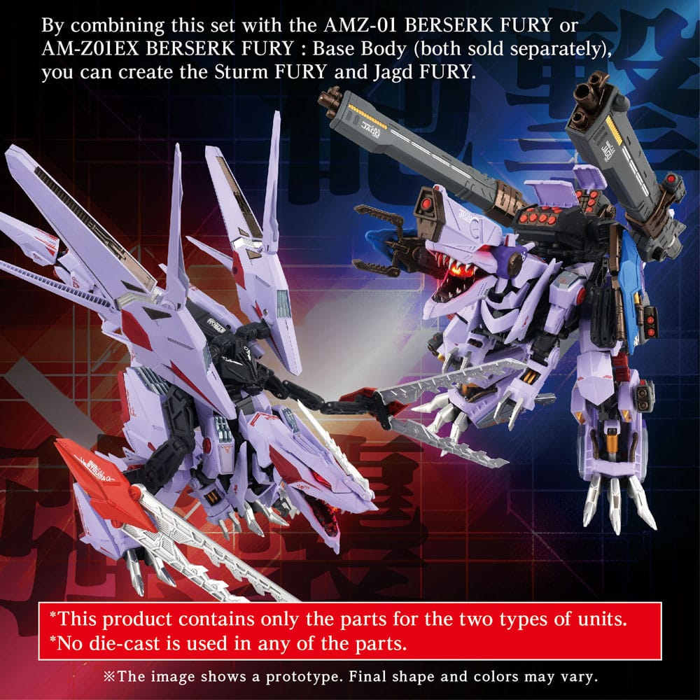 SU ORDINAZIONE Zoids Model Kit Accesoory Set AM-Z01CP Berserk Fury Sturm & Jagd Unit