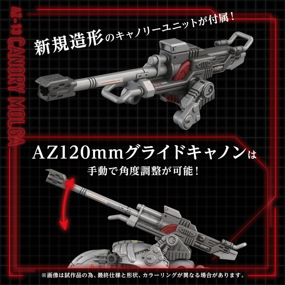 SU ORDINAZIONE Zoids Plastic Model Kit 1/72 AZ-13 Canory Molga 19 cm