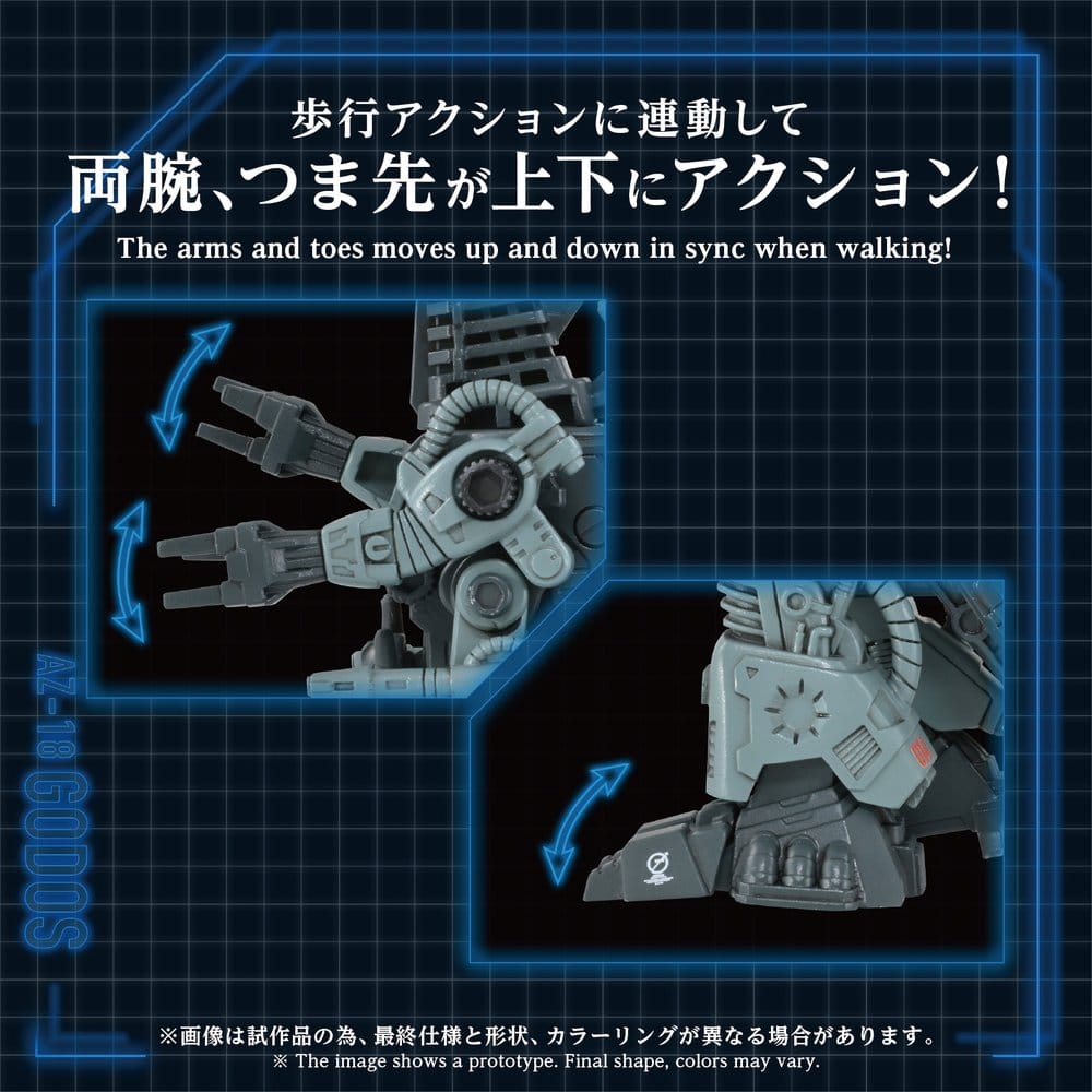 PREORDINE+ 08/2027 Zoids Plastic Model Kit 1/72 AZ-18 Godos 13 cm