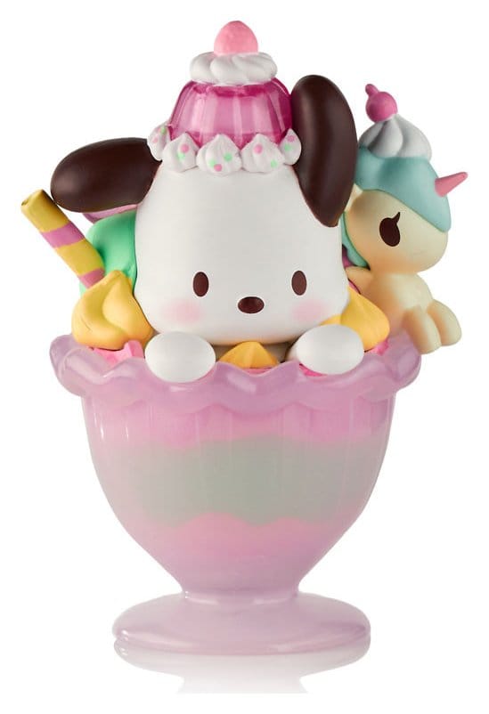 🧪 LAB | SU ORDINAZIONE Hello Kitty & Friends Window Box Figure Fast Food Pochacco Pink Unicorn Sundae 9 cm