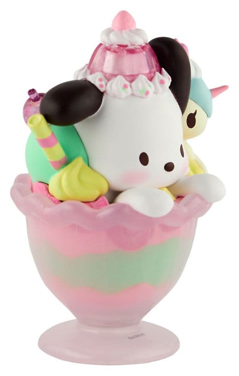 🧪 LAB | SU ORDINAZIONE Hello Kitty & Friends Window Box Figure Fast Food Pochacco Pink Unicorn Sundae 9 cm