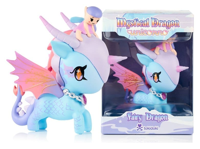 🧪 LAB | SU ORDINAZIONE Unicorno Window Box Figure Mystical Dragon Line Fairy Dragon 8 cm