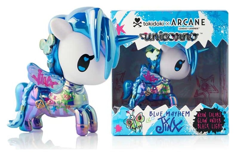 🧪 LAB | SU ORDINAZIONE Unicorno x Arcane Window Box Figure Blue Mayhem JINX (Special Edition) 7 cm