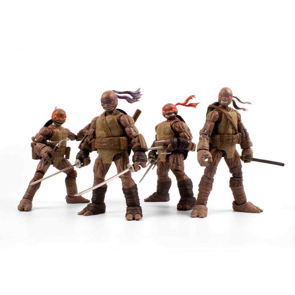 SU ORDINAZIONE Teenage Mutant Ninja Turtles BST AXN Action Figures 4-Pack Zombie Turtle (IDW Comics) 13 cm