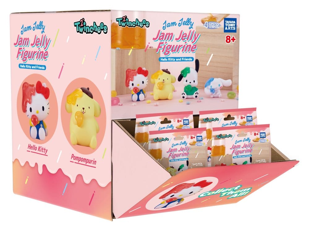 🧪 LAB | PREORDINE+ 12/2026 Sanrio Twinchees Mini Figures Hello Kitty & Friends Jam Jelly 5 cm Blind Pack Display (24)