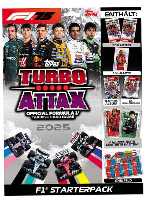 SU ORDINAZIONE Formula 1 Turbo Attax TCG 2025 F1 Starterpack *German Version*