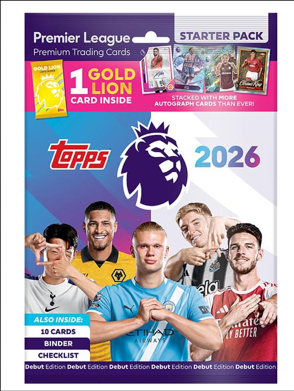SU ORDINAZIONE Premier League 2025/26 Trading Cards Starter Pack