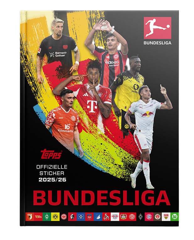 SU ORDINAZIONE Bundesliga 2025/26 Sticker Collection Album Hardcover *German Version*