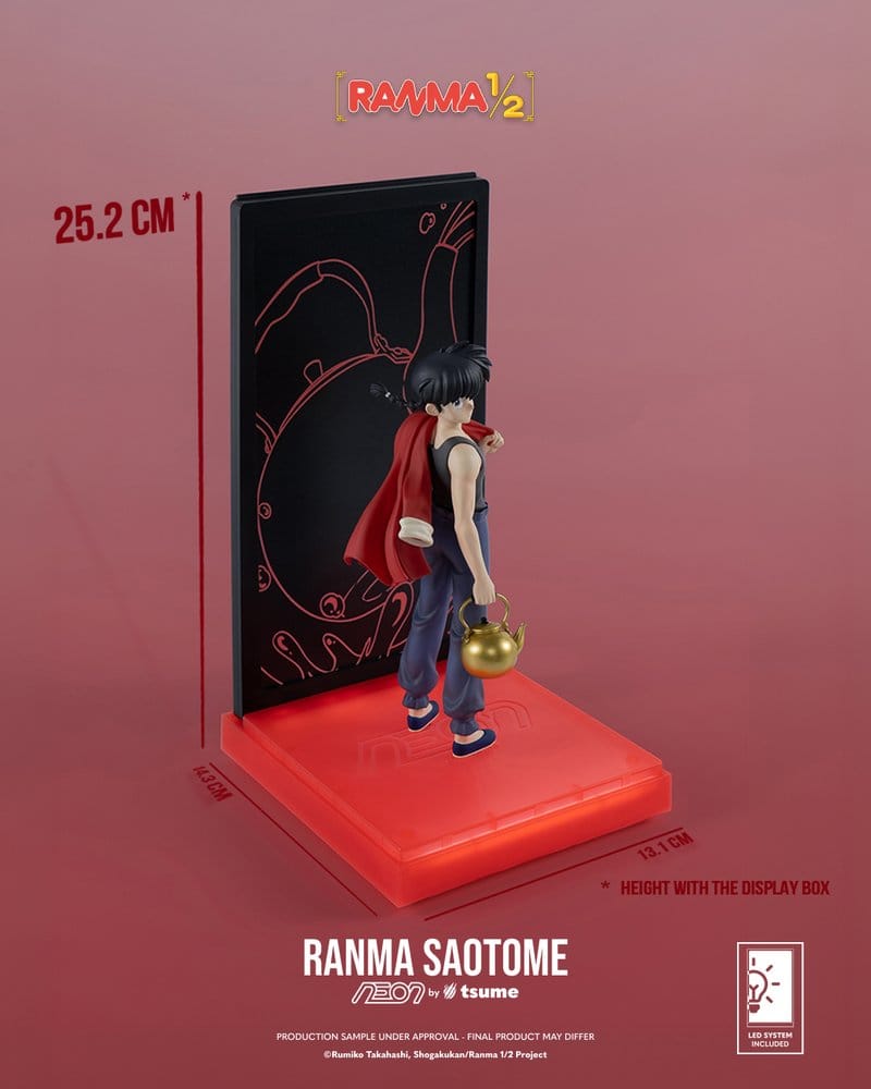 PREORDINE+ 01/2027 Ranma Neon Figure 1/9 Ranma Saotome Boy 20 cm