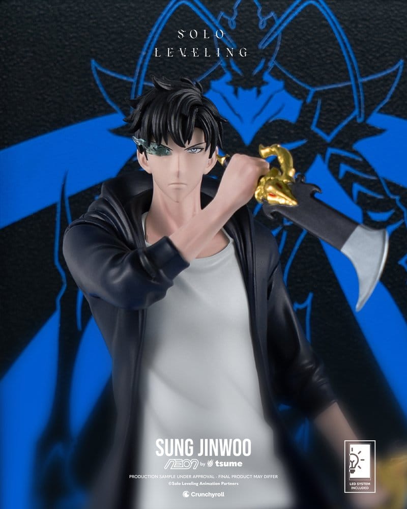 PREORDINE+ 01/2027 Solo Leveling Neon Figure 1/9 Sung Jinwoo 20 cm