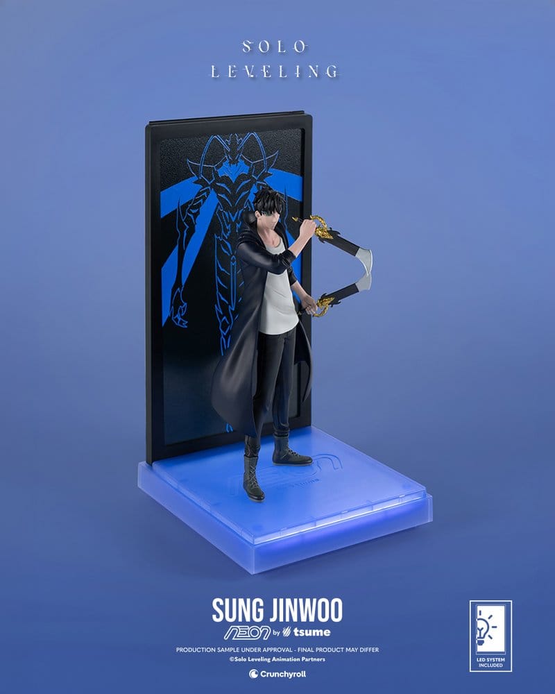 PREORDINE+ 01/2027 Solo Leveling Neon Figure 1/9 Sung Jinwoo 20 cm