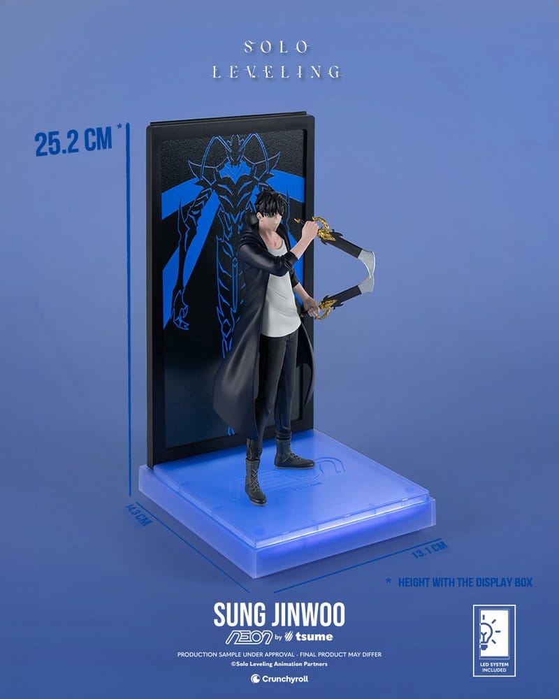 PREORDINE+ 01/2027 Solo Leveling Neon Figure 1/9 Sung Jinwoo 20 cm