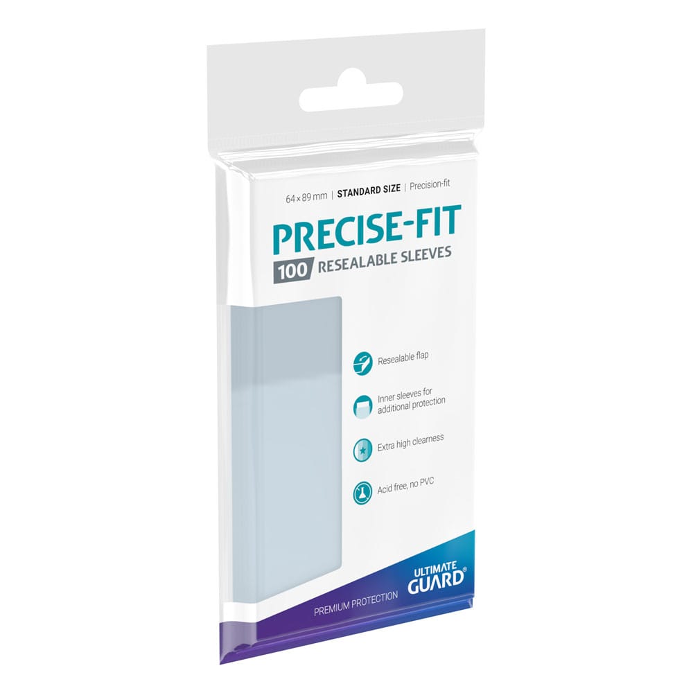 SU ORDINAZIONE Ultimate Guard Precise-Fit Sleeves Standard Size (100) - Resealable