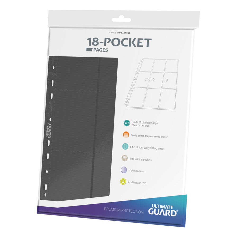 SU ORDINAZIONE Ultimate Guard 18-Pocket Pages Side-Loading (10) - Grey