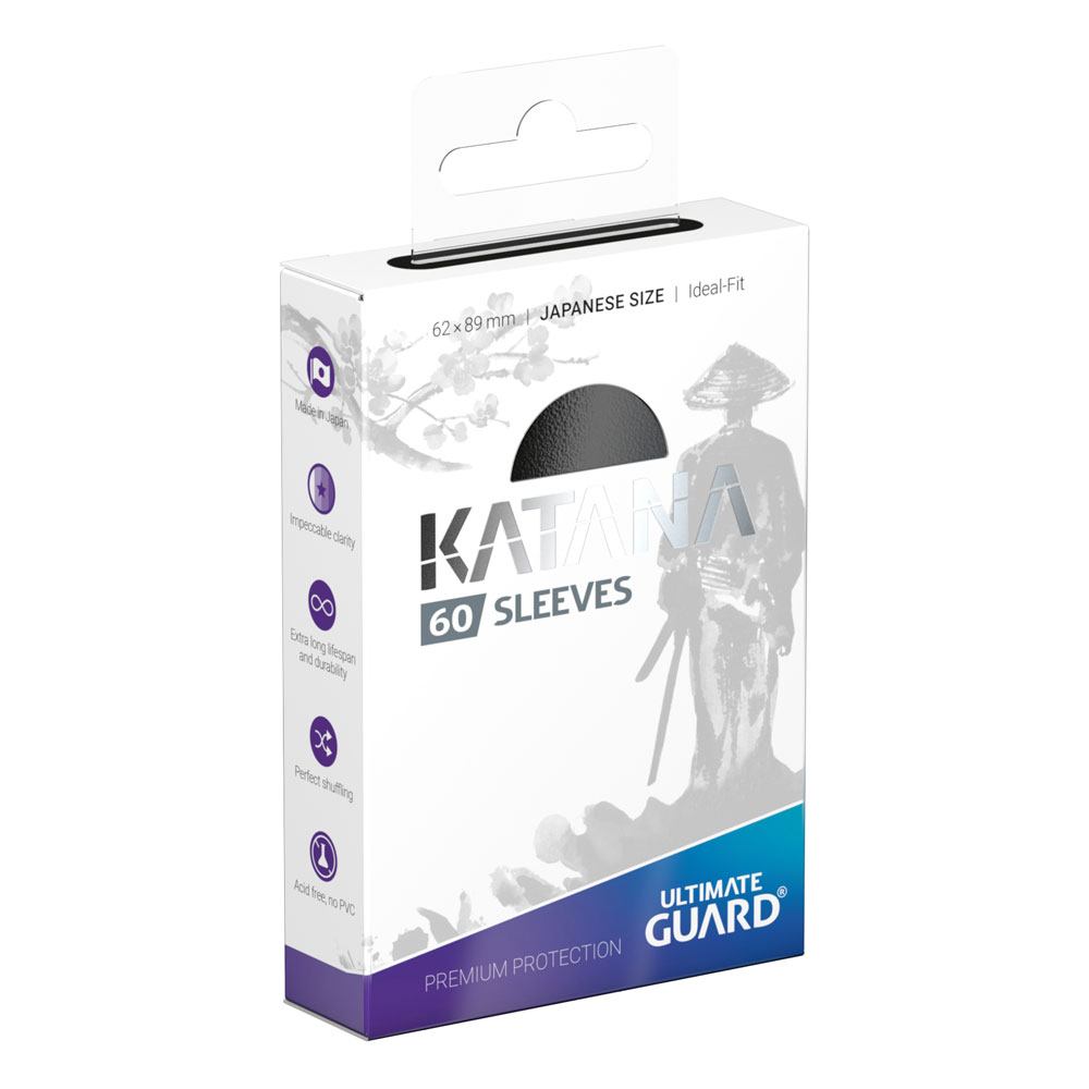 SU ORDINAZIONE Ultimate Guard Katana Sleeves Japanese Size (60) - Black