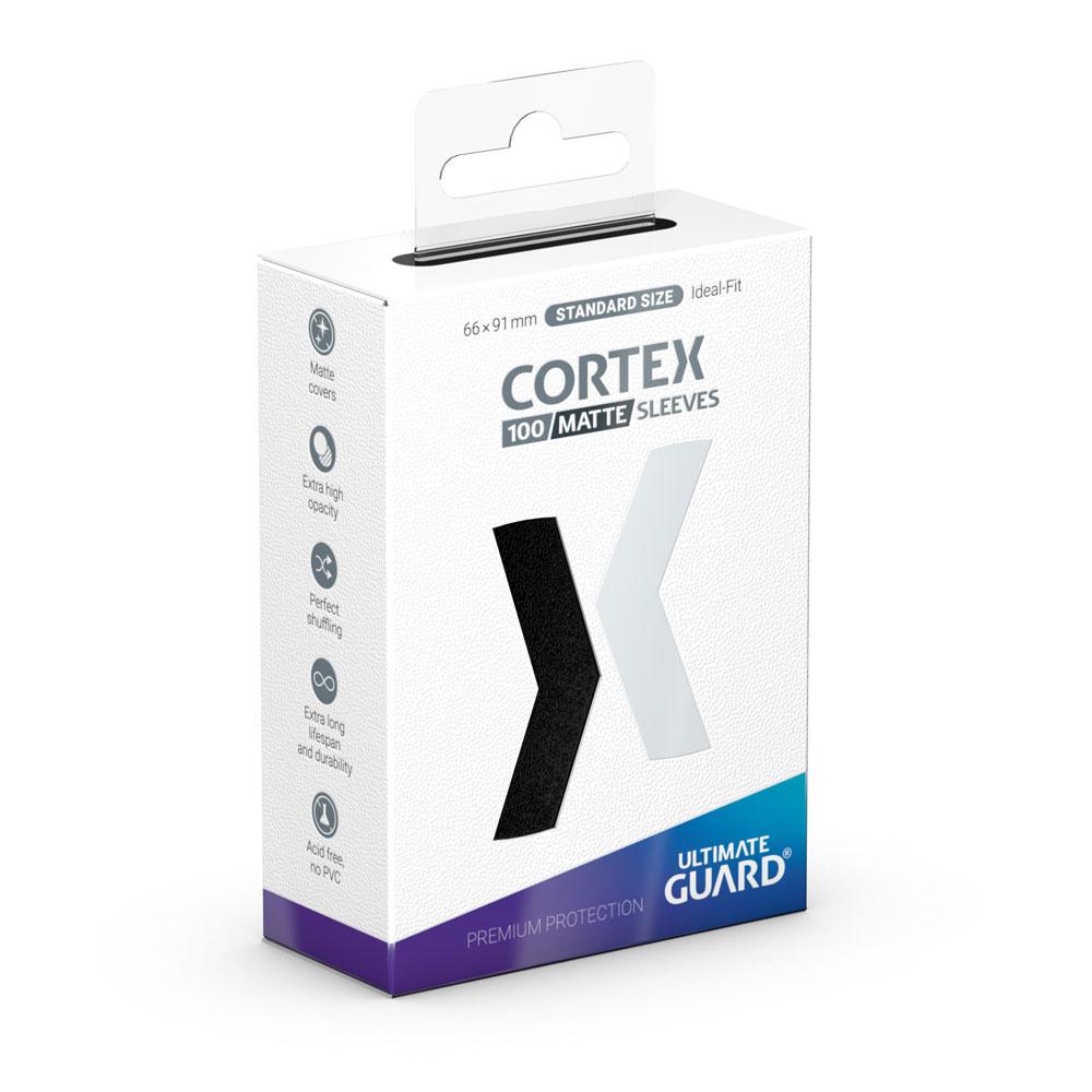 SU ORDINAZIONE Ultimate Guard Cortex Sleeves Matte Standard Size (100) - Black