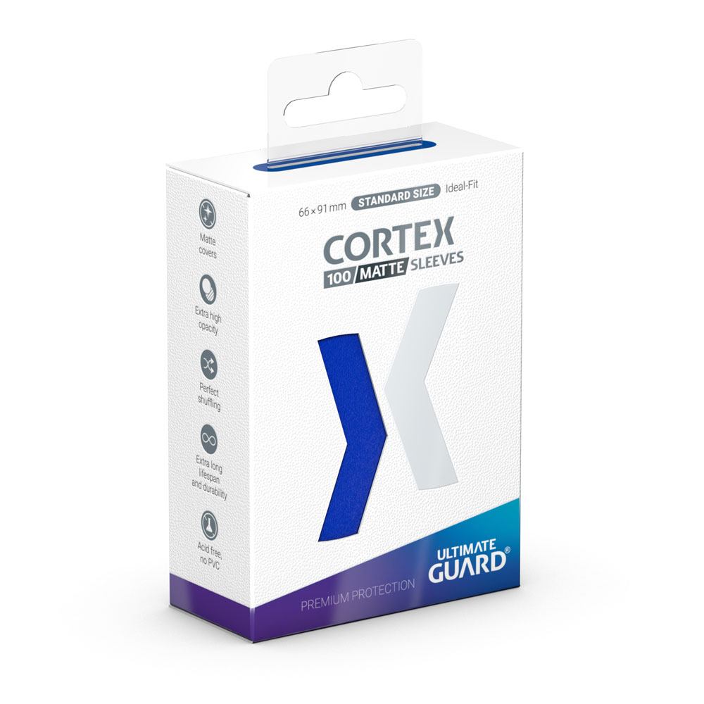 SU ORDINAZIONE Ultimate Guard Cortex Sleeves Matte Standard Size (100) - Blue