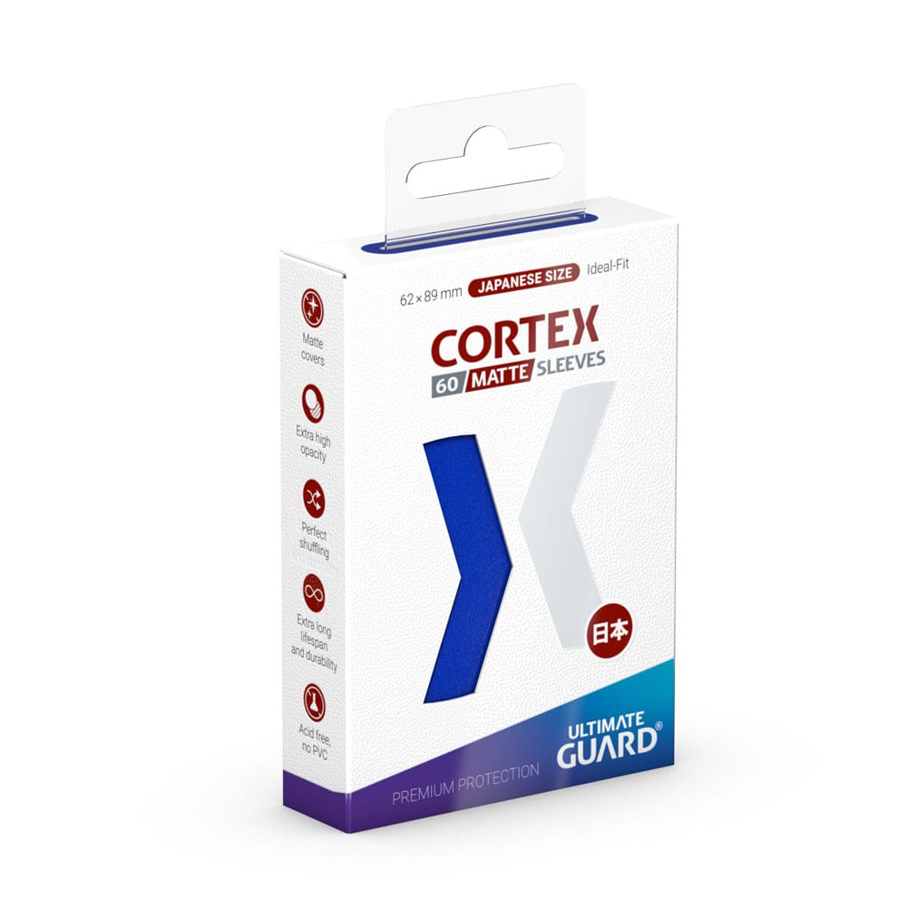 SU ORDINAZIONE Ultimate Guard Cortex Sleeves Matte Japanese Size (60) - Blue