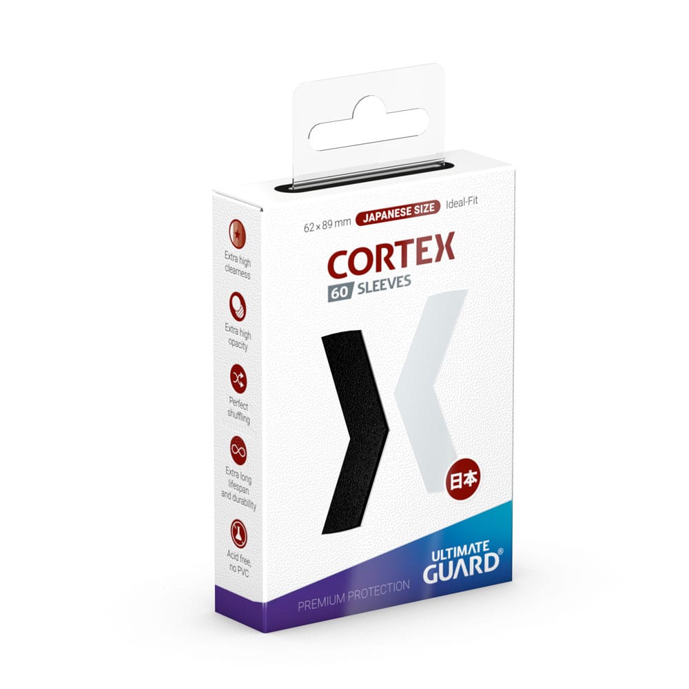 SU ORDINAZIONE Ultimate Guard Cortex Sleeves Japanese Size (60) - Black