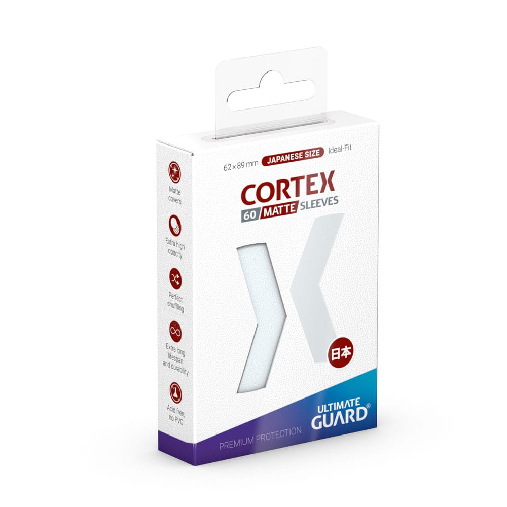 SU ORDINAZIONE Ultimate Guard Cortex Sleeves Matte Japanese Size (60) - Transparent