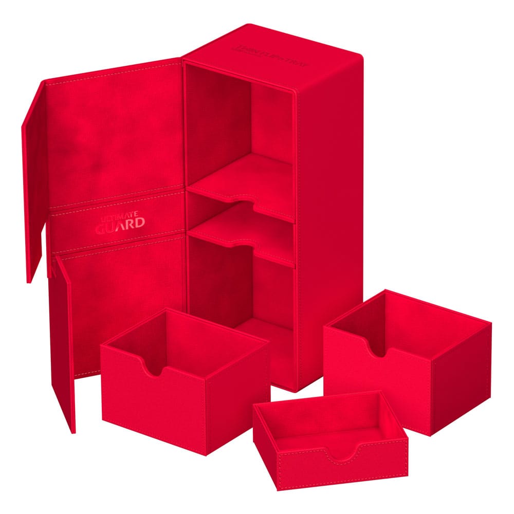 SU ORDINAZIONE Ultimate Guard Twin Flip'n'Tray 266+ Xenoskin - Red