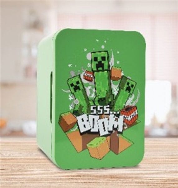 SU ORDINAZIONE Minecraft Mini Fridge Thermoelectric Cooler 4l