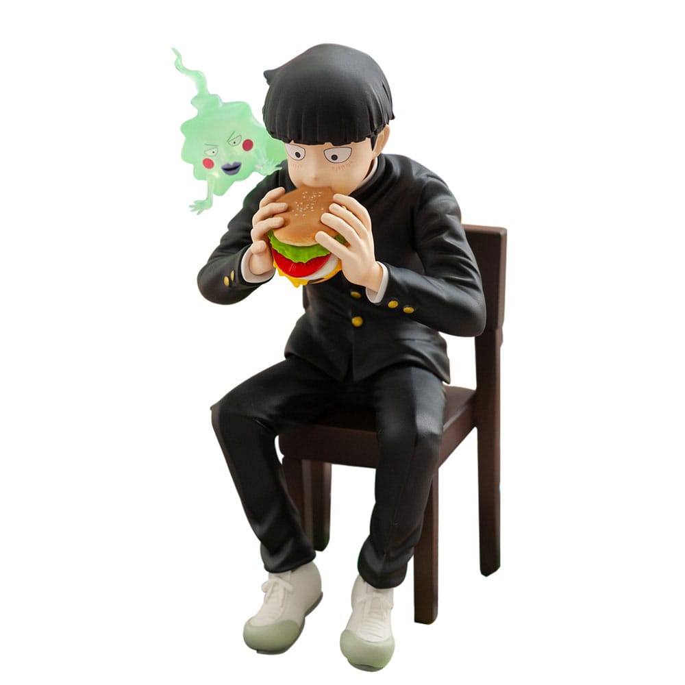 PREORDER+ CLOSED 07/2026 Mob Psycho 100 III x Bunbougu Cafe 2022 PVC Statue Shigeo Kageyama & Ekubo 13 cm