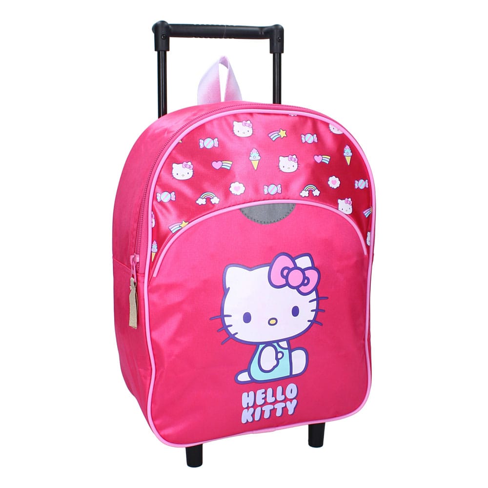 SU ORDINAZIONE Hello Kitty Trolley Backpack Follow The Rainbow 33 cm