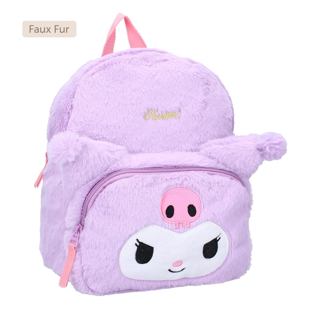 🧪 LAB | SU ORDINAZIONE Sanrio Backpack Kuromil Fluffy Festival Purple 26 cm