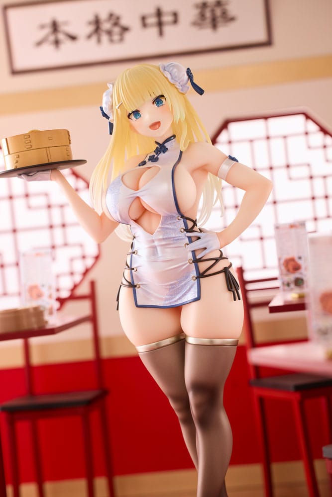 PREORDINE CHIUSO 08/2025 Original Character Statue 1/6 Chinese Dress Girl Illustration by oekakizuki 26 cm (18+) (PREORDINE NON CANCELLABILE)