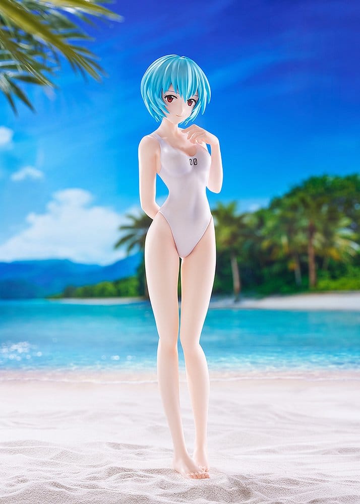 PREORDINE+ 09/2026 Rebuild of Evangelion Pop Up Parade Beach Queens Rei Ayanami (One-Piece Style) L Size 22 cm