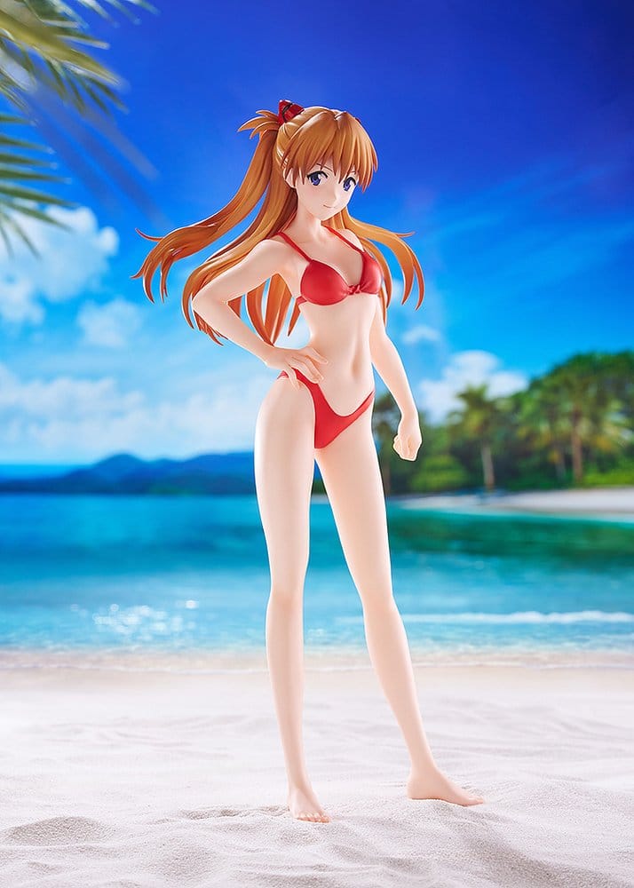 PREORDINE+ 09/2026 Rebuild of Evangelion Pop Up Parade Beach Queens Asuka Shikinami Langley (Bikini Style) L Size 23 cm