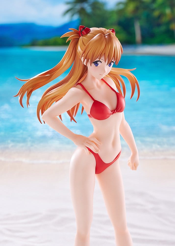 PREORDINE+ 09/2026 Rebuild of Evangelion Pop Up Parade Beach Queens Asuka Shikinami Langley (Bikini Style) L Size 23 cm