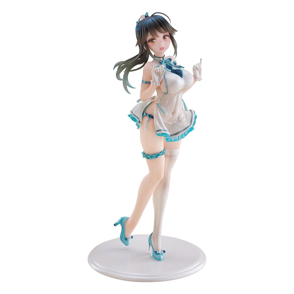 SU ORDINAZIONE Avian Romance Pink Label 5 PVC Statue 1/6 Ponytail Girl: Qipao 29 cm