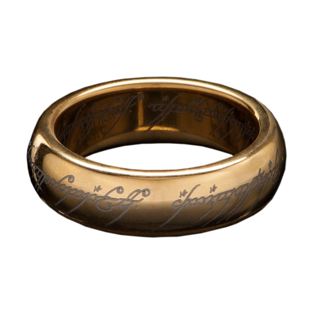 AUF BESTELLUNG Herr der Ringe Wolframring Der Eine Ring (vergoldet) Größe 7