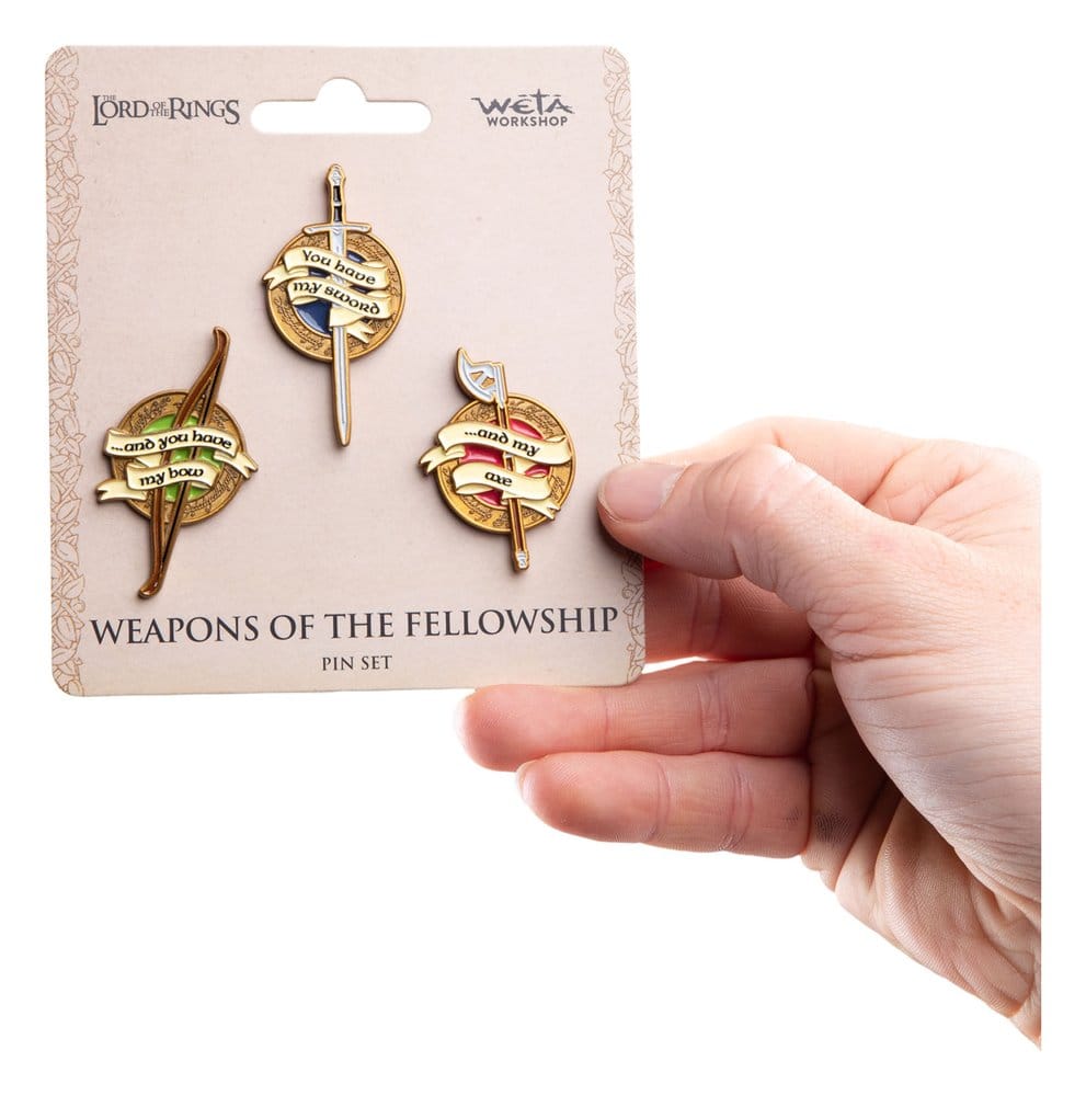 🧪 LAB | PREORDINE+ 01/2027 The Lord of the Rings Trilogy Pin Set Weapons of the Fellowship