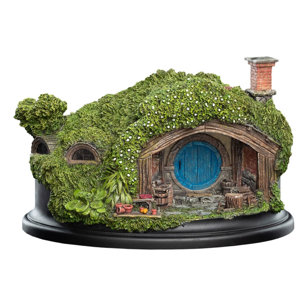 AUF BESTELLUNG gefertigte Hobbit-Statue Hobbit Hole - 1 Hill Lane 12 cm
