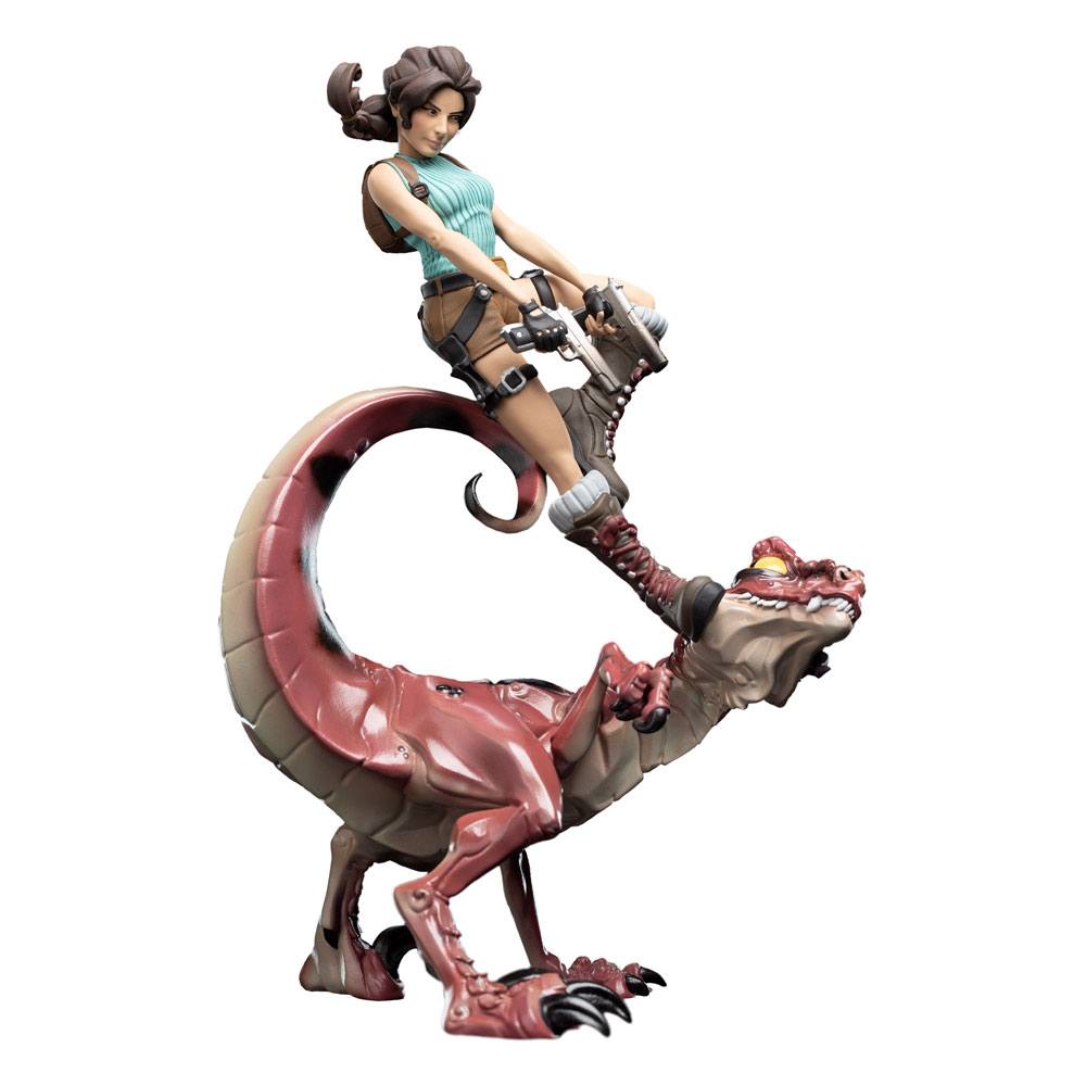 SU ORDINAZIONE Tomb Raider Mini Epics Vinyl Figure Lara Croft & Raptor 24 cm *PREZZO SPECIALE*